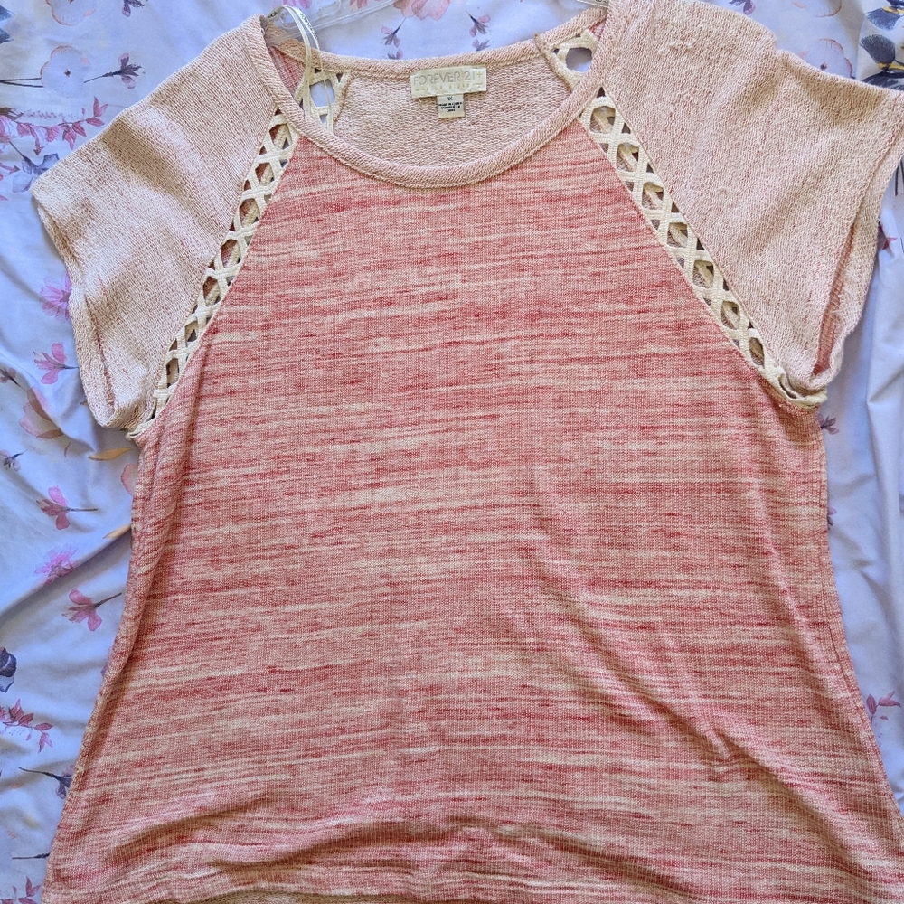 Forever 21 Plus Pink Top